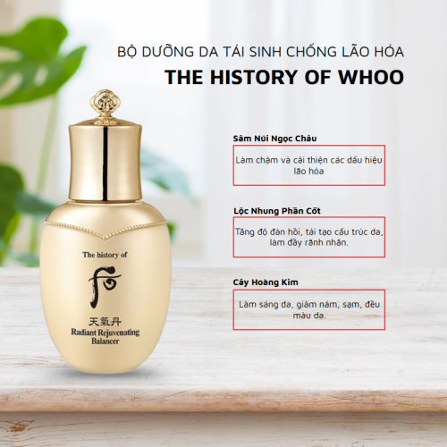 Bộ Dưỡng Da Tái Sinh Chống Lão Hoá The History Of Whoo Cheongidan Radiant Regenerating