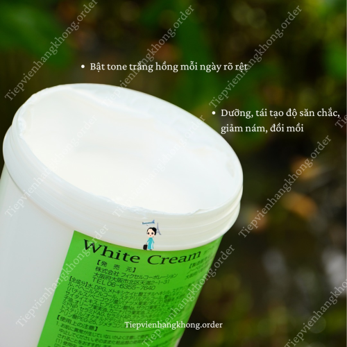 Ủ Dưỡng Trắng White Cream Nhật Bản 500G