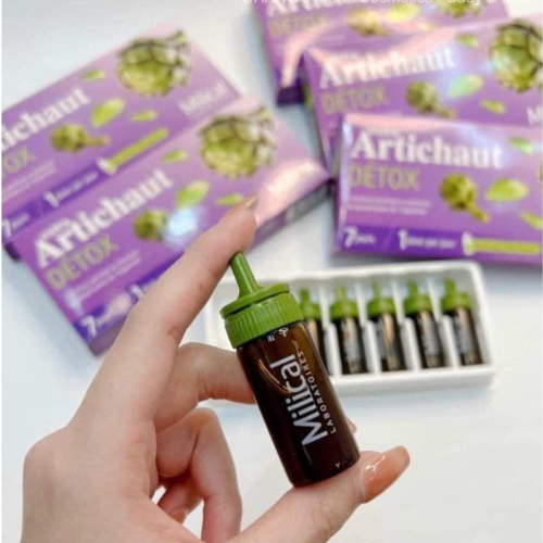 Thải Độc Gan Chiết Xuất Atiso Extra Artichaut Detox Milical Pháp Hộp 7 ống x 10ML