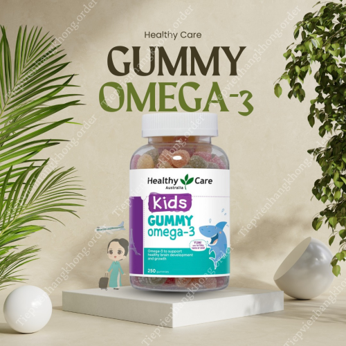 Kẹo Gummy Kids Omega 3 Healthy Care 250 viên