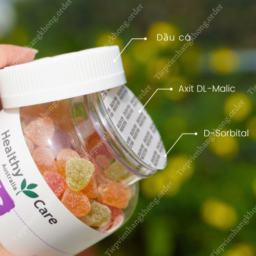 Kẹo Gummy Kids Omega 3 Healthy Care 250 viên