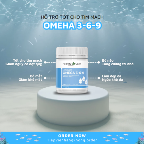 Viên uống Omega 3-6-9 Healthy Care Ultimate 200 viên