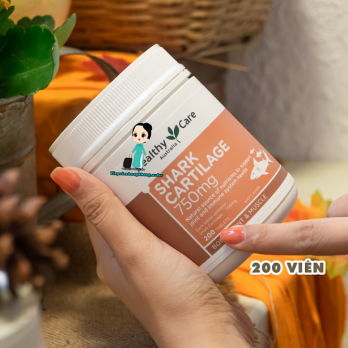 Sụn Cá Mập Healthy Care Shark Cartilage 750Mg 200 Viên