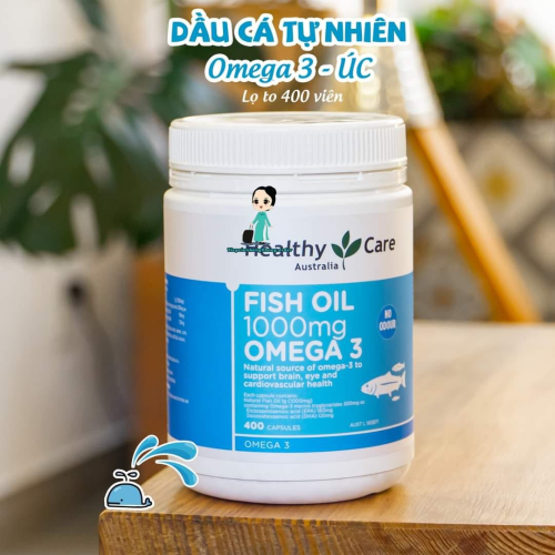 Dầu Cá Healthy Care Fish Oil 1000Mg Omega-3 400 Viên