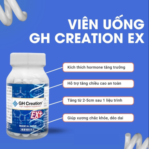 Viên Uống Tăng Chiều Cao GH Creation EX 270 Viên