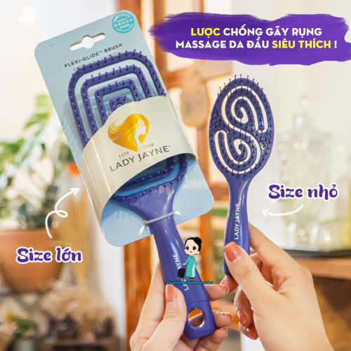 Lược Gỡ Rối & Giảm Rụng Tóc Lady Jayne Size Lớn