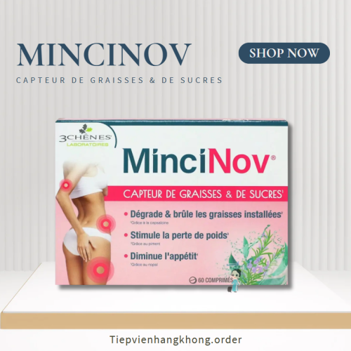 Viên Uống Hỗ Trợ Giảm Cân Minci Nov Pháp Hộp 60 Viên