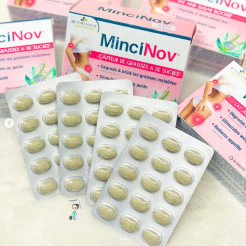 Viên Uống Hỗ Trợ Giảm Cân Minci Nov Pháp Hộp 60 Viên