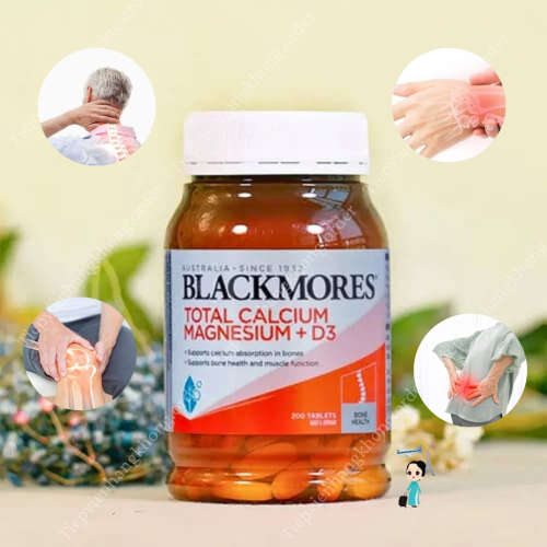 Viên Uống Blackmores Total Calcium Magnesium +D3 Hộp 200 Viên