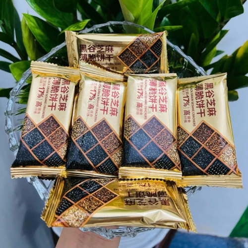 Bánh Quy Mè Đen Black Séame Biscuits Bịch 260G