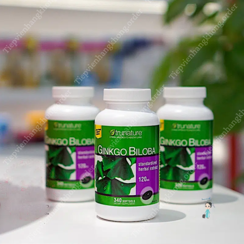 Viên Uống Bổ Não Mỹ Trunature Ginkgo Biloba 120mg 340 Viên