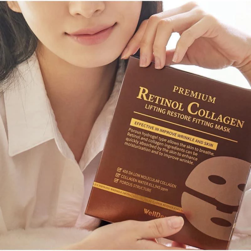 Mặt Nạ Thạch Retinol Peptide Wellderma Hộp 4 Miếng
