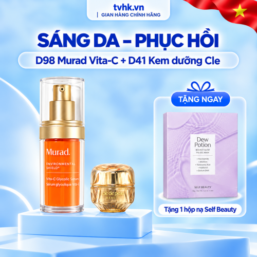 Combo Murad Vita-C + Kem Dưỡng Clé de Peau – Sáng Da, Dưỡng Ẩm Và Phục Hồi Da Mềm Mịn