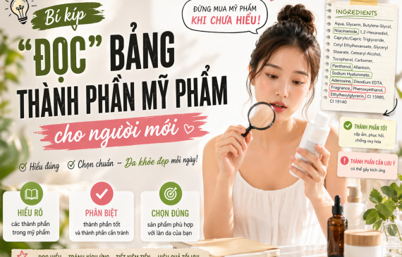 Đọc Bảng Thành Phần Mỹ Phẩm: Bí Kíp Cho Người Mới Tránh Mua Sai