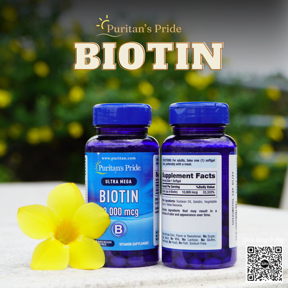 viên uống mọc tóc biotin nhật​