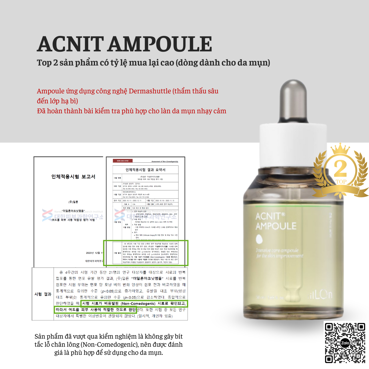 serum trị mụn